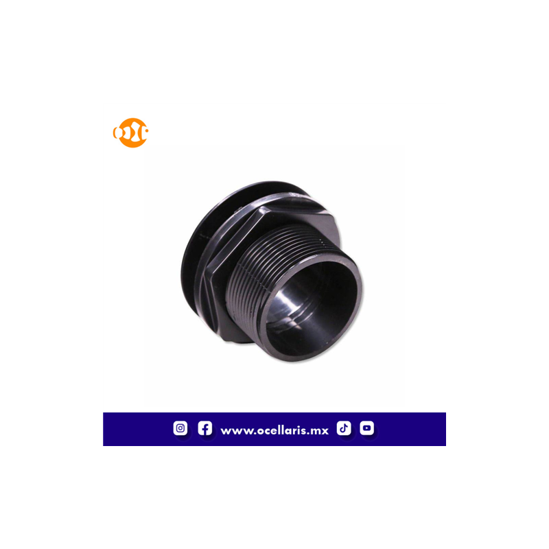 BRS Bulkhead ABS - Liso x Liso - 3/4 pulg