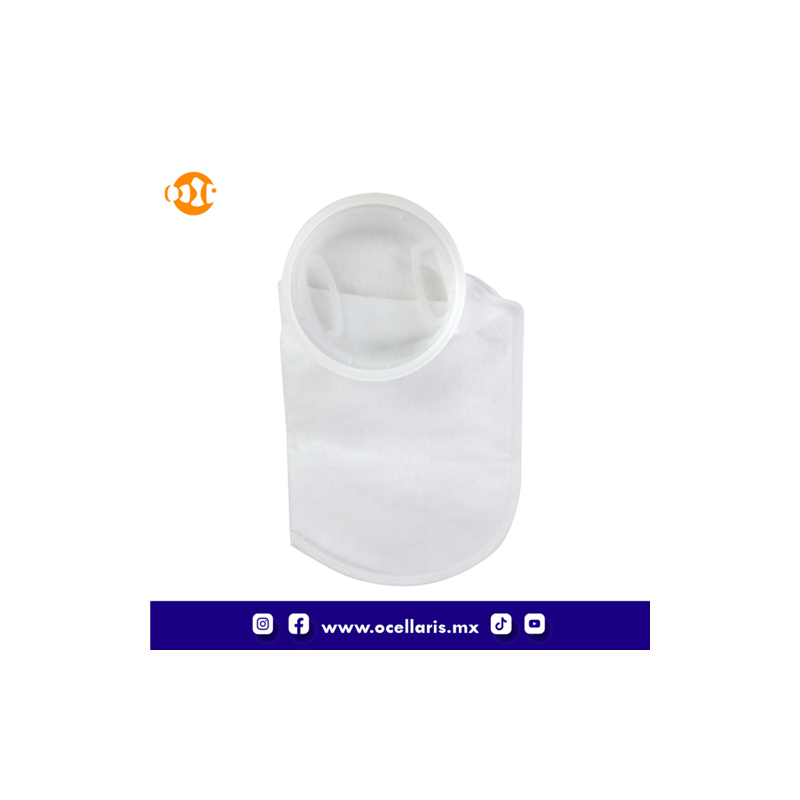Calcetín de fieltro con anillo de plástico - 4 x 8 pulg