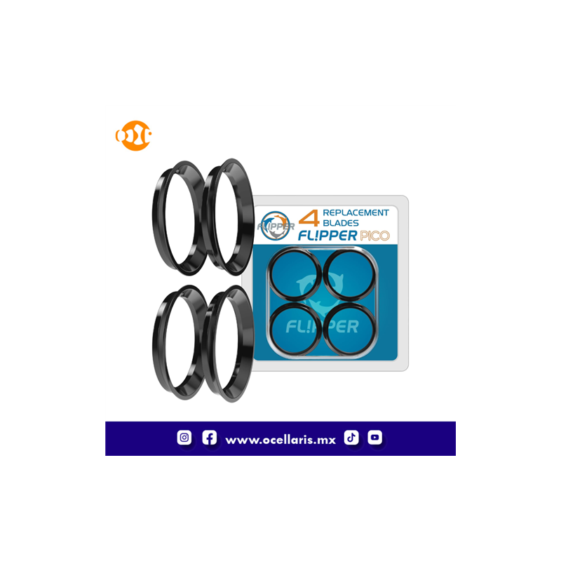 Cuchillas de Repuesto para Flipper Pico - 4 pzas