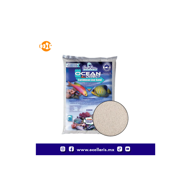 Ocean Direct - Sustrato de Aragonita viva - 20 lb