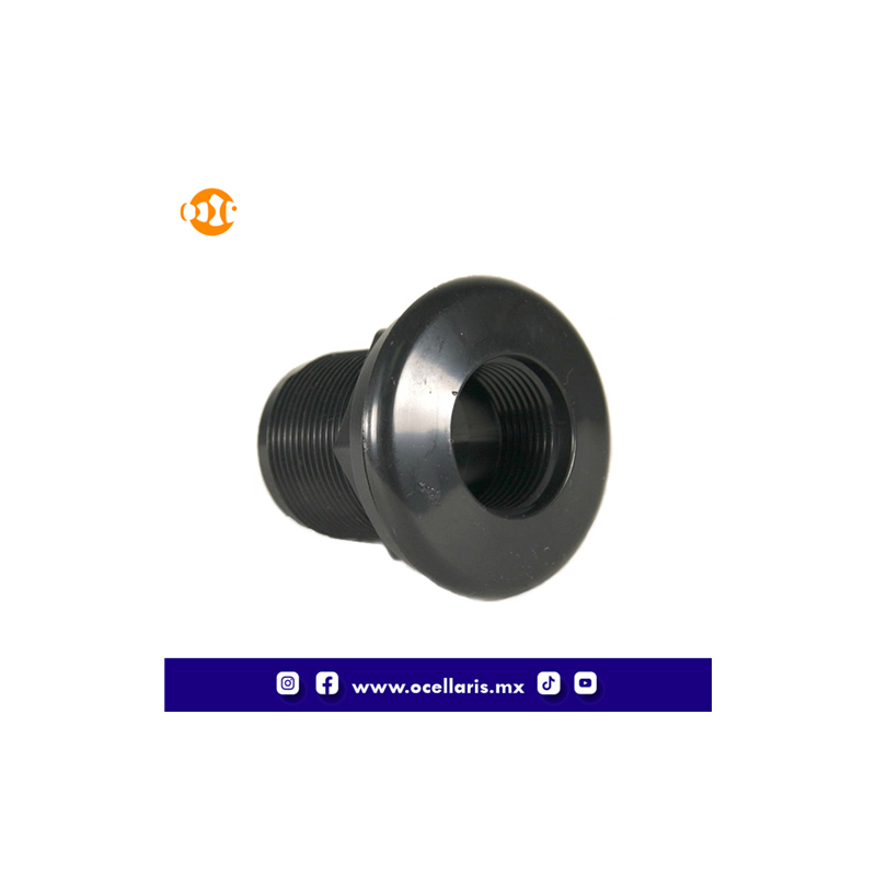 JT Bulkhead 3/4 pulg - Roscado x Liso