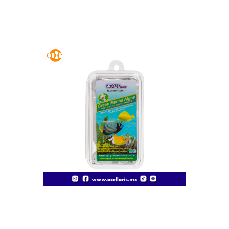 Ocean Nutrition Algas Marinas Verdes - 12 g