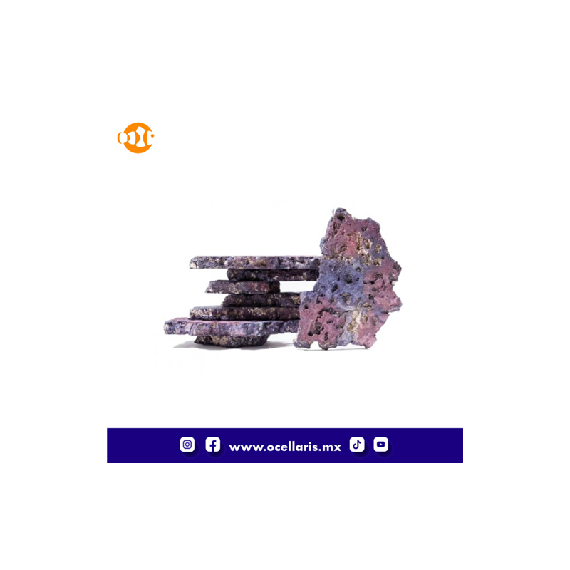 CaribSea Life Rock Flatz (Purple) - 20 lbs