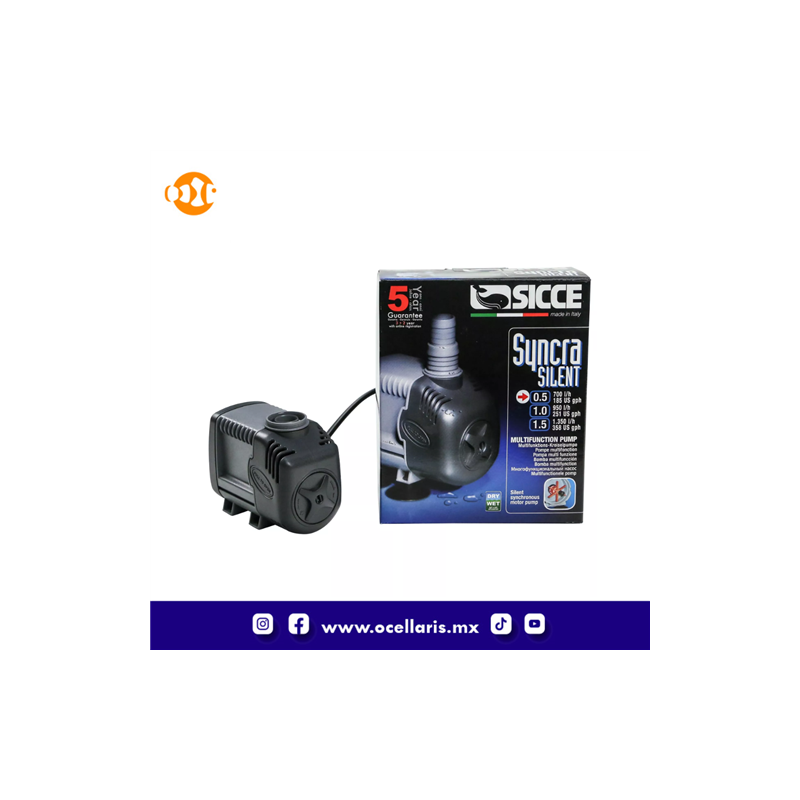 Syncra Silent 0.5 Pump - 185 GPH
