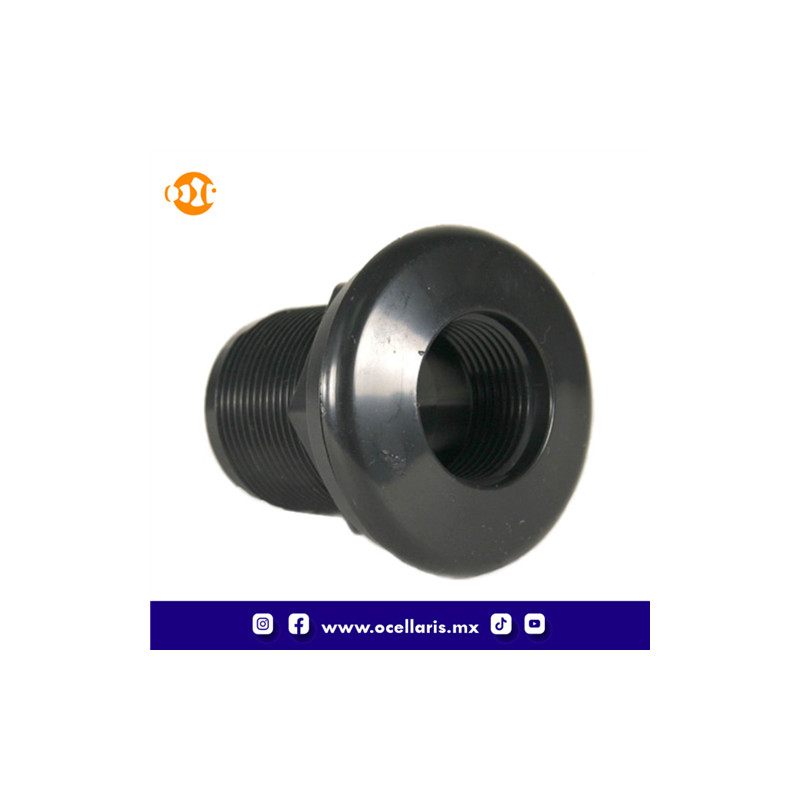 JT Bulkhead 1/2 plg - Roscado x Liso