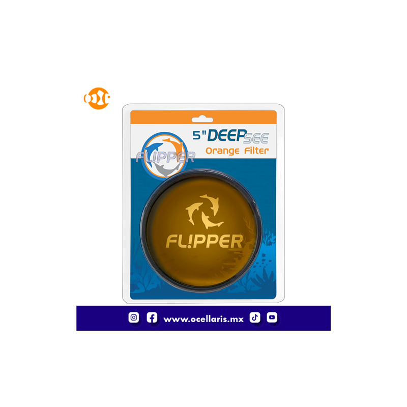 Flipper DeepSee Orange Lens Filter - 5 Pulgadas