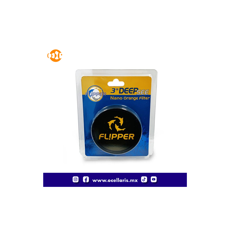 Flipper DeepSee Orange Lens Filter - 3 pulgadas