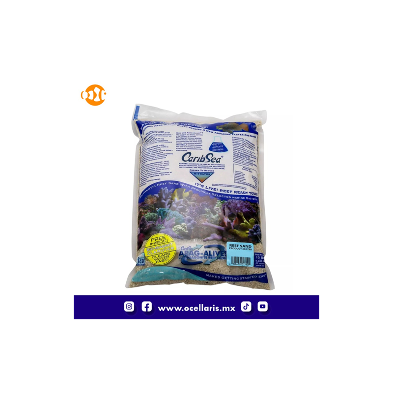 CaribSea Special Grade - 10 lb - Sustrato de Aragonita viva