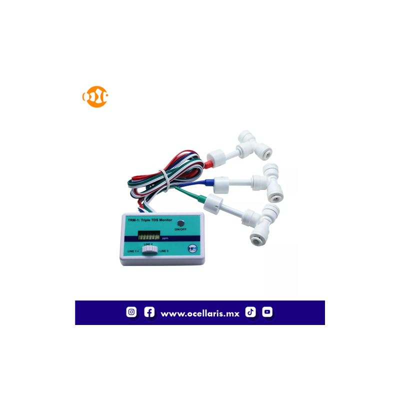 HM Digital - Medidor Triple de TDS TRM-1