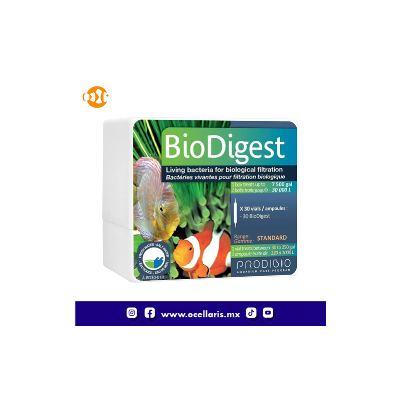 BioDigest - Bacteria - 30 ampolletas