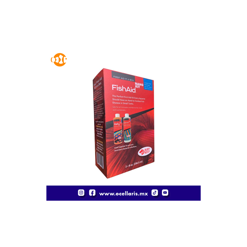 FishAid Kit Nano - Tratamiento completo para peces - 8 oz