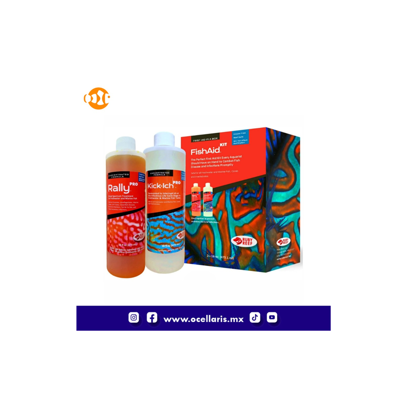 FishAid Kit - Tratamiento completo para peces - 16 oz