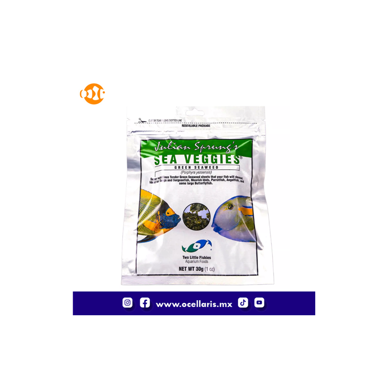 Green Sea Veggies - Hojas de Algas Marinas Verdes - 30 g