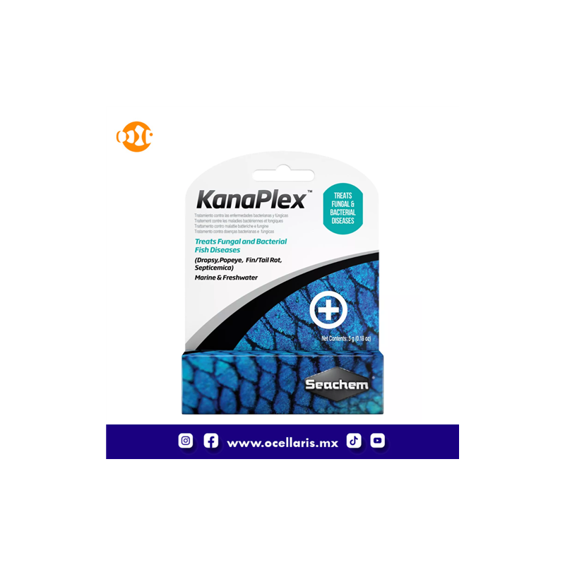 Kanaplex - Tratamiento de peces para bacterias y hongos - 5 g
