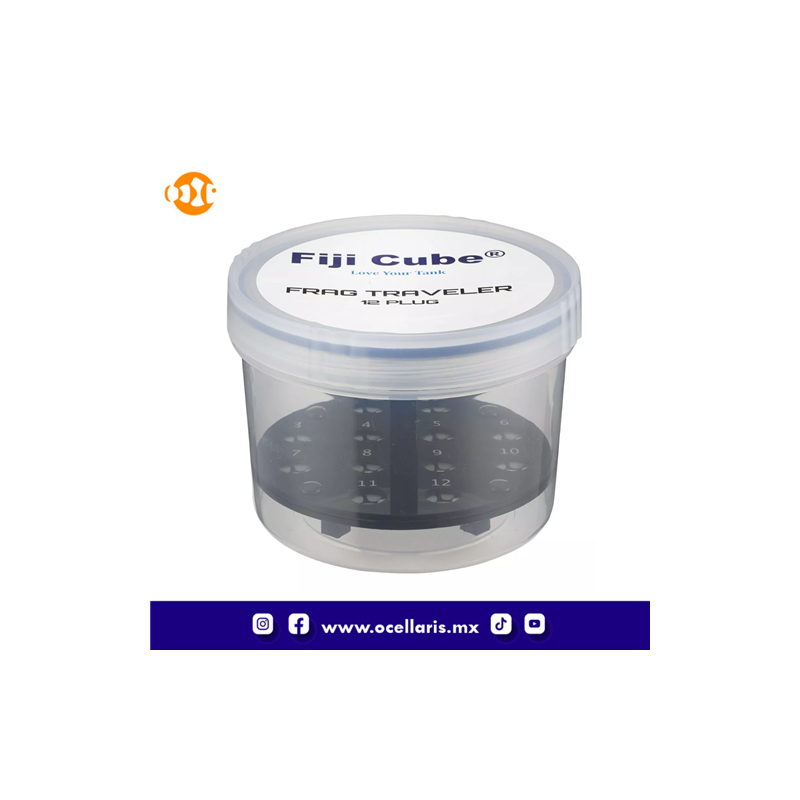Fiji Cube - Viajero Coral Frag de 12 orificios con sistema de bloqueo de enchufe