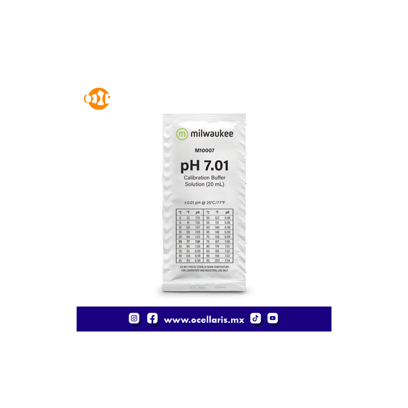 Milwaukee Liquido de Calibracion  pH 7.01