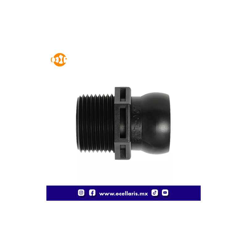 Loc-Line Conector macho NPT de 3/4 plg
