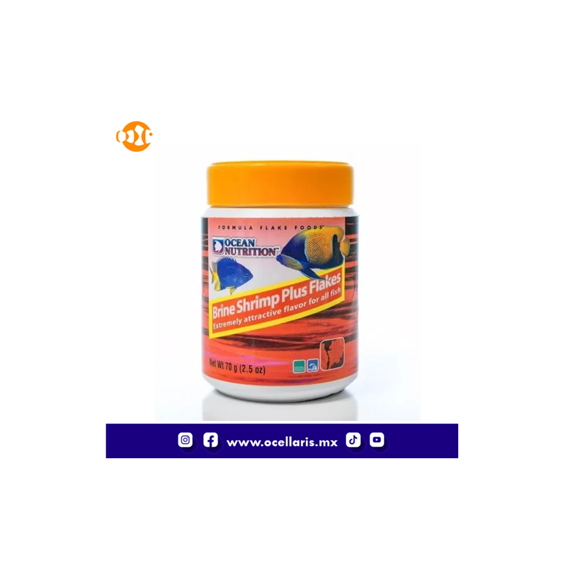 Ocean Nutrition Brine Shrimp Plus Flakes - 70 g