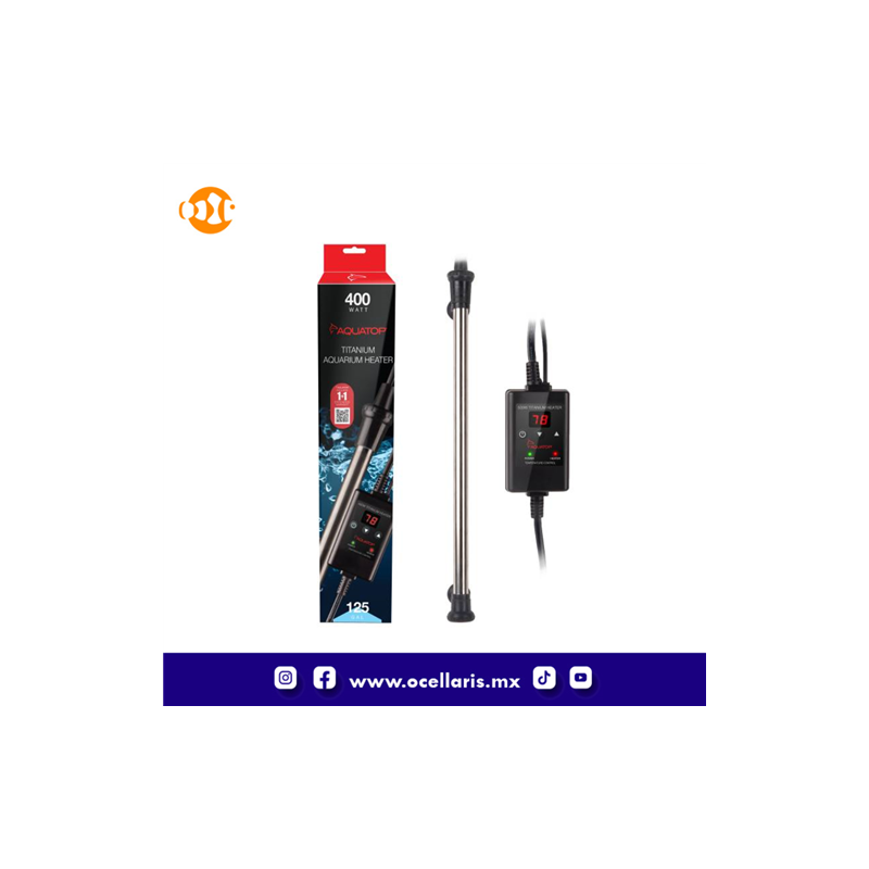 Aquatop Calentador de Titanio 400W  con controlador