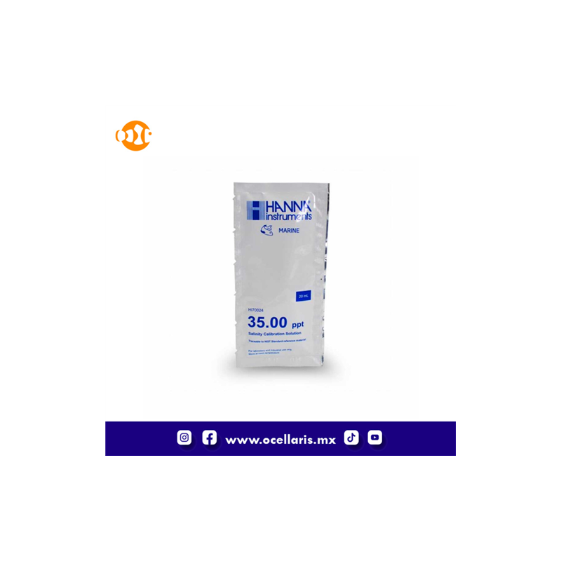 Hanna HI70024 Solución de Calibración de Salinidad de 35 ppt