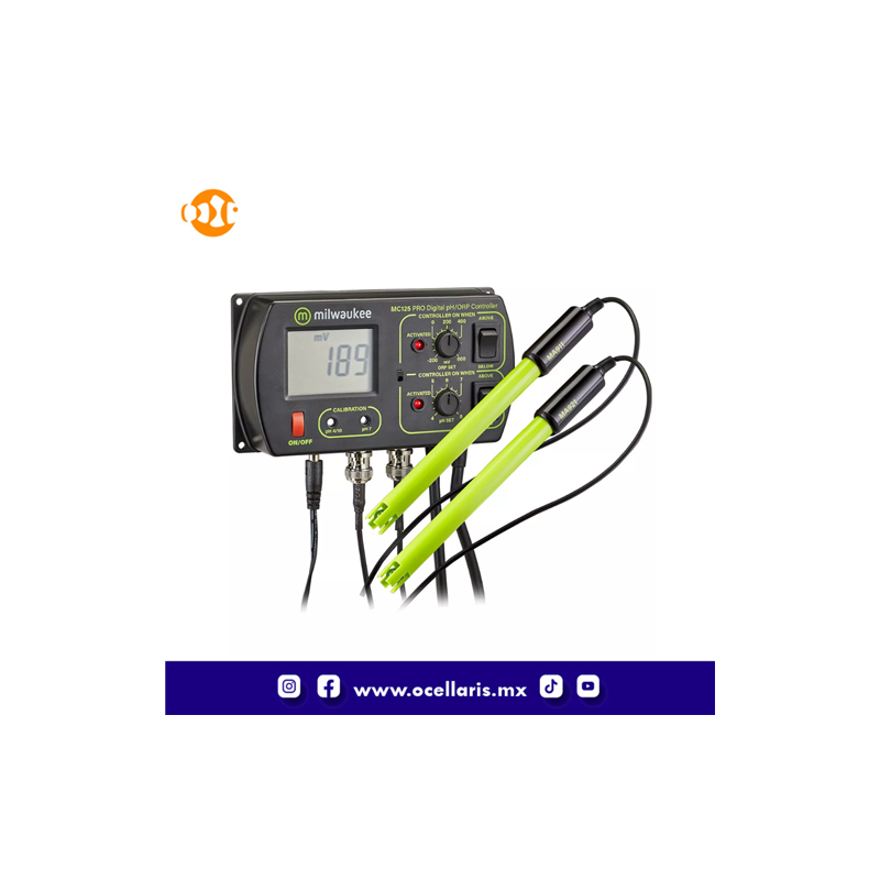 Milwaukee MC125 PRO - Controlador de pH y ORP