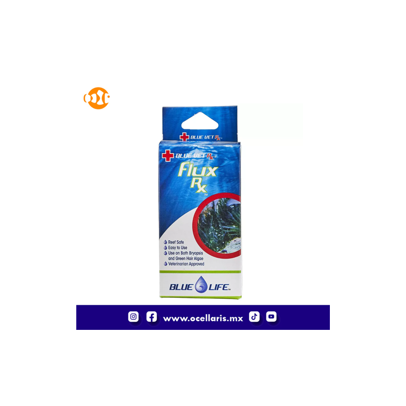 Flux Rx (fluconazol) Tratamiento para acuarios 2gr