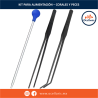 Kit de Pipeta + 2 pinzas de acero inoxidable negro